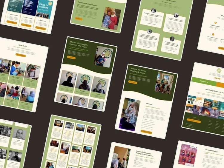 Strona feministycznej organizacji non-profit z UX opartym na traumie i wsparciem kobiet oraz dzieci