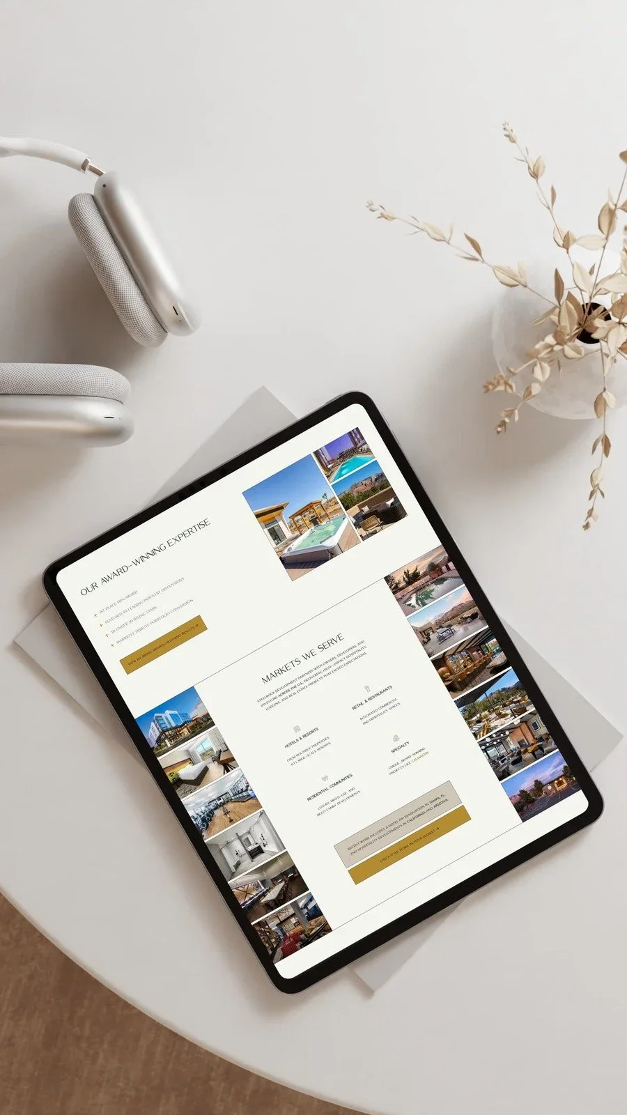 Commercial Real Estate Squarespace Website Design for Steel Rock Inc.