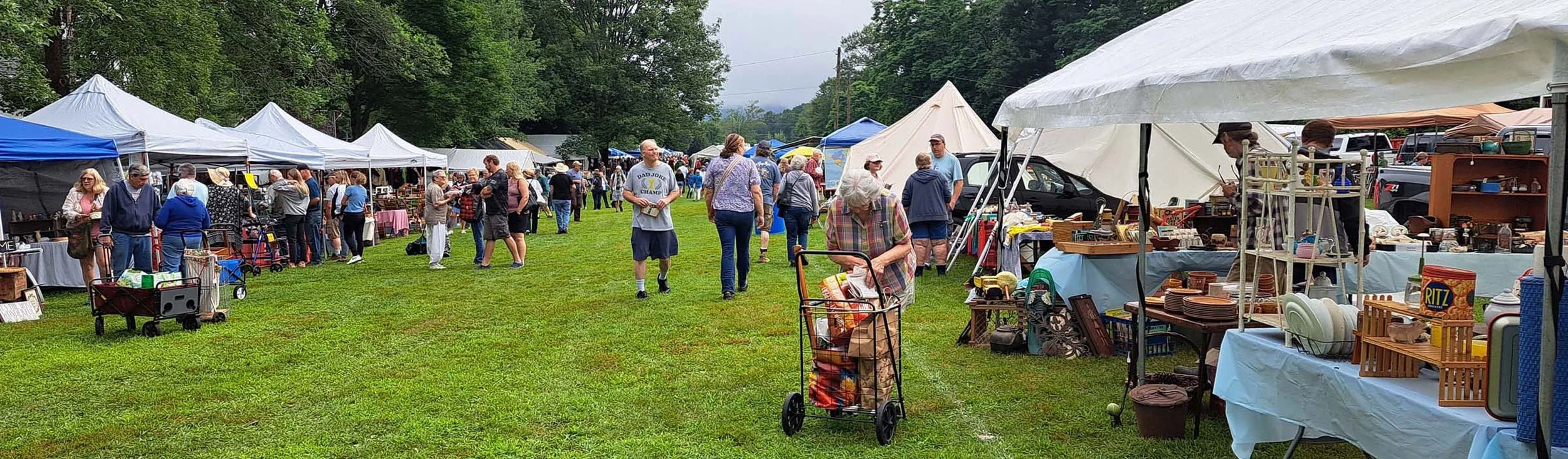 In its 50th year, the Orford Flea Market still offers a variety of food and neighborly fun.