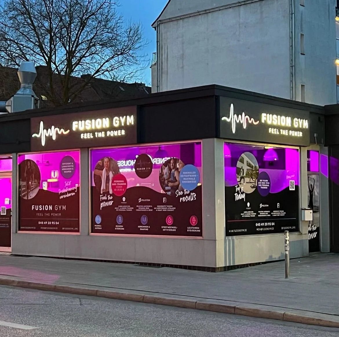 Außenaufnahme des Fusion Gym Wandsbek