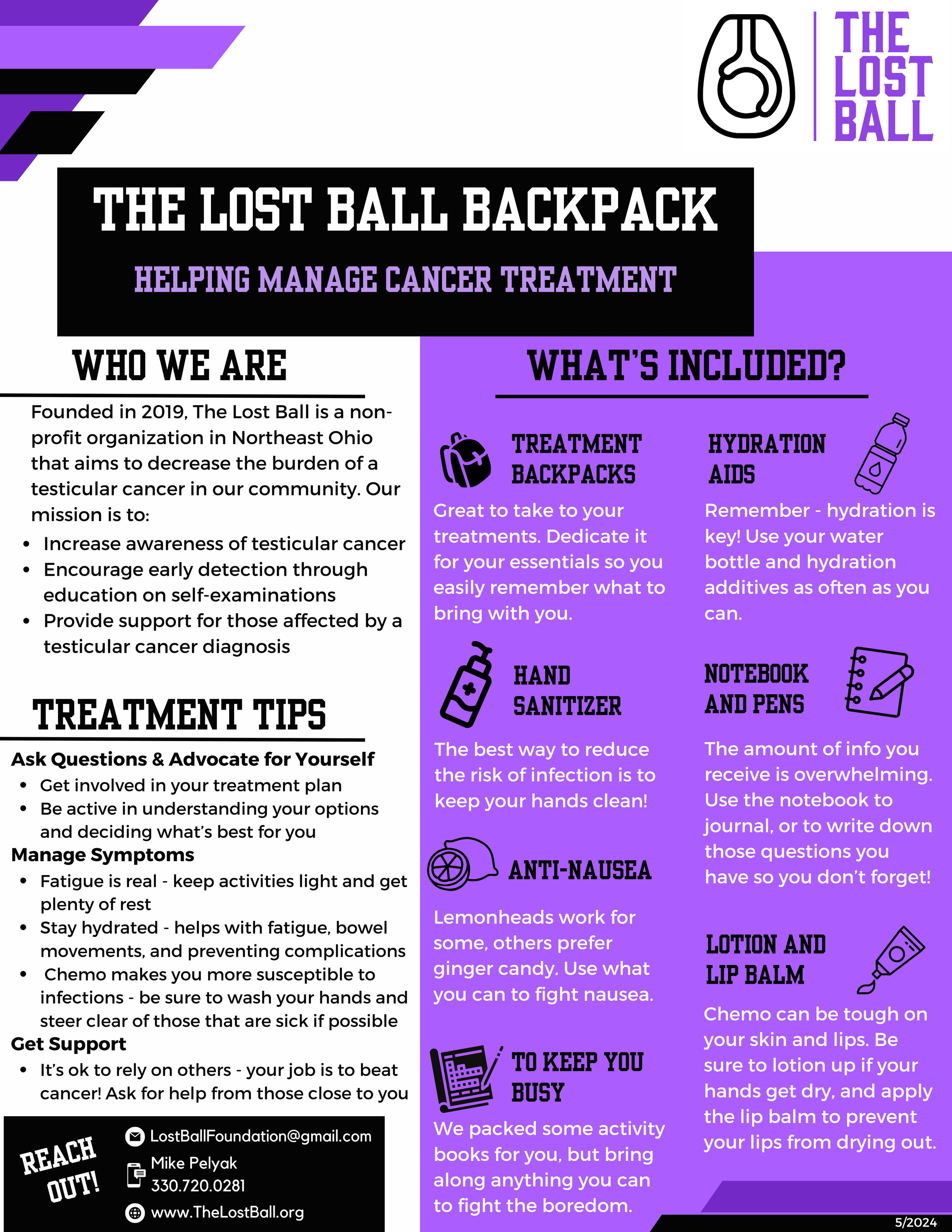 Lost Ball Sack Support Program — The Lost Ball Foundation