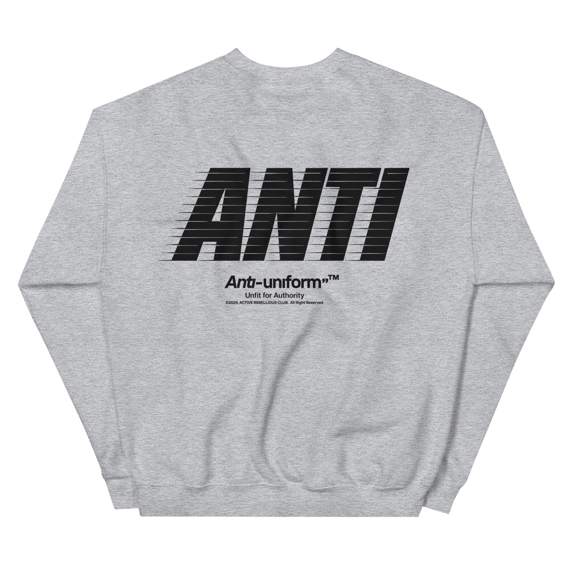 ANTI UNIFORM GYM SWEATSHIRT - ASLC BACK