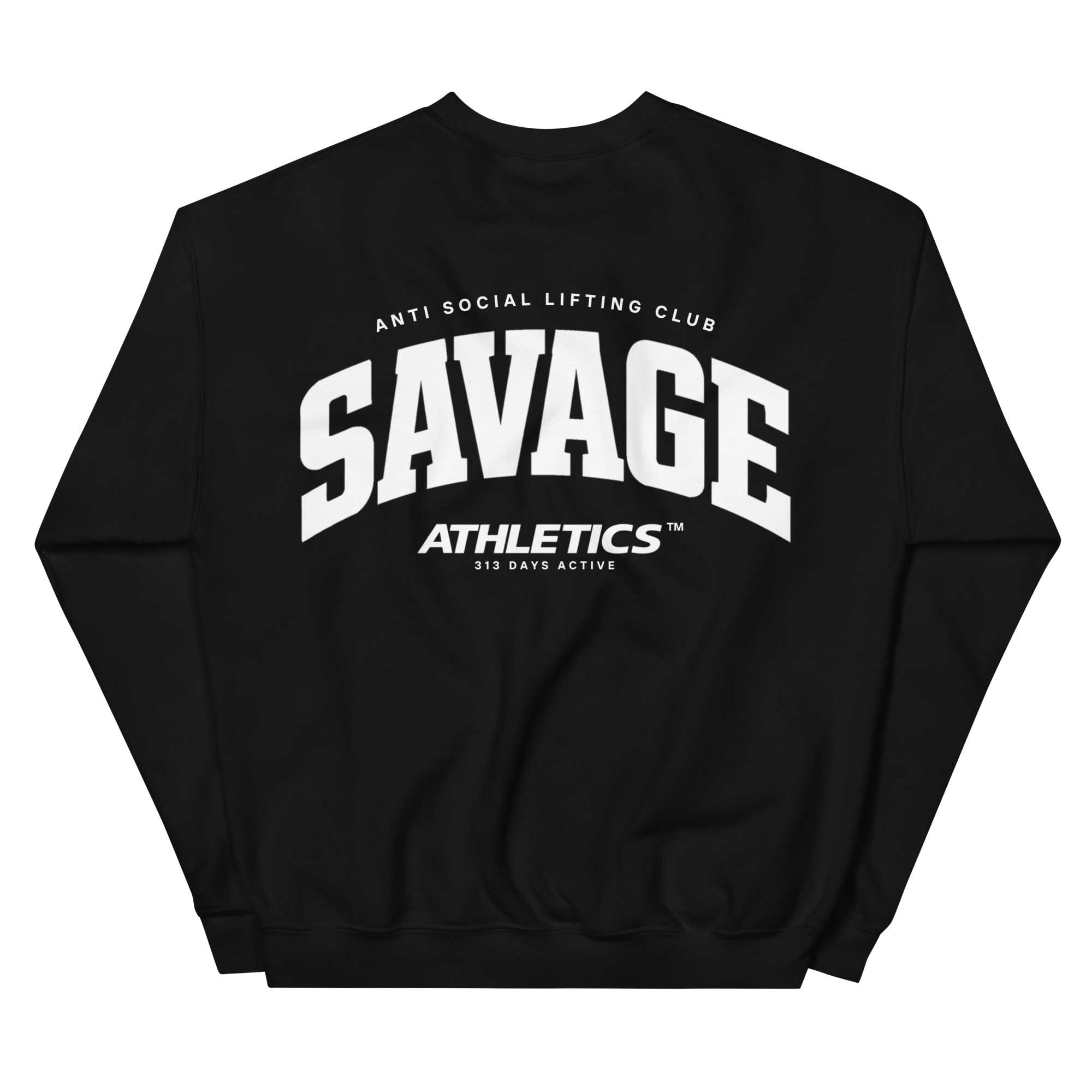 savage-313-unisex-crew-neck-sweatshirt-black-back.png