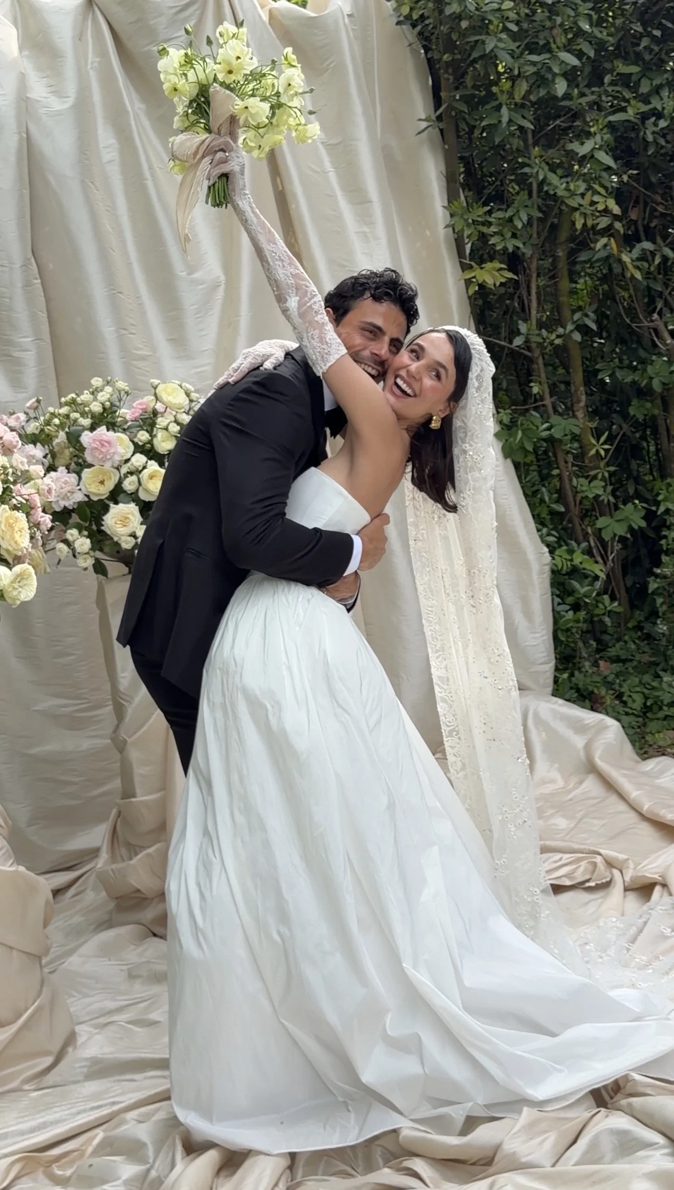 That just married feeling, bride and groom at alter, wedding day, captured by Irish luxury and editorial wedding content creator Ireland and European