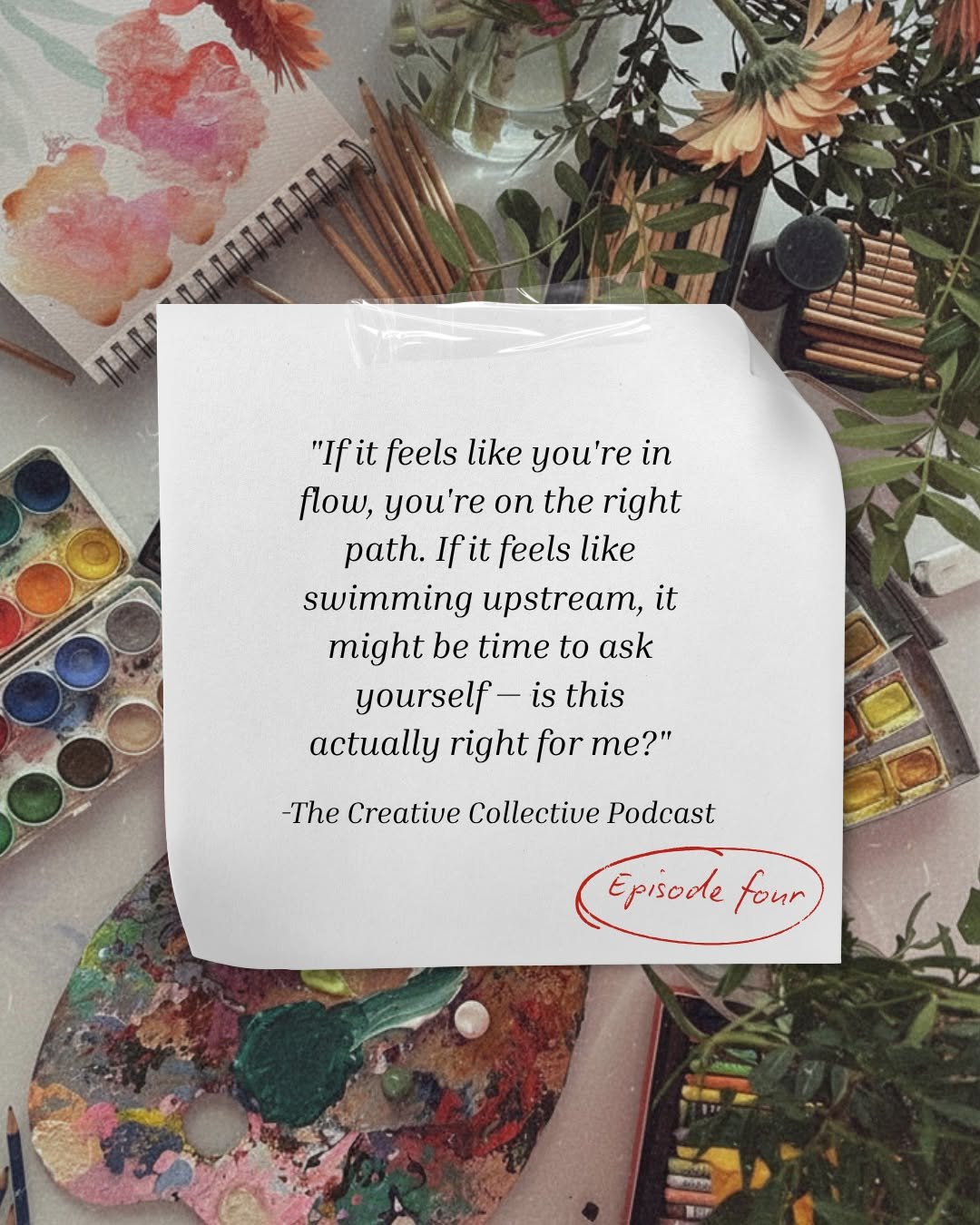 You know that feeling when you're doing all the right things and it still feels like you are swimming upstream?

That feeling is information. And in Episode 4 of The Creative Collective Podcast, Emily Sharp talks about what it took to finally listen 