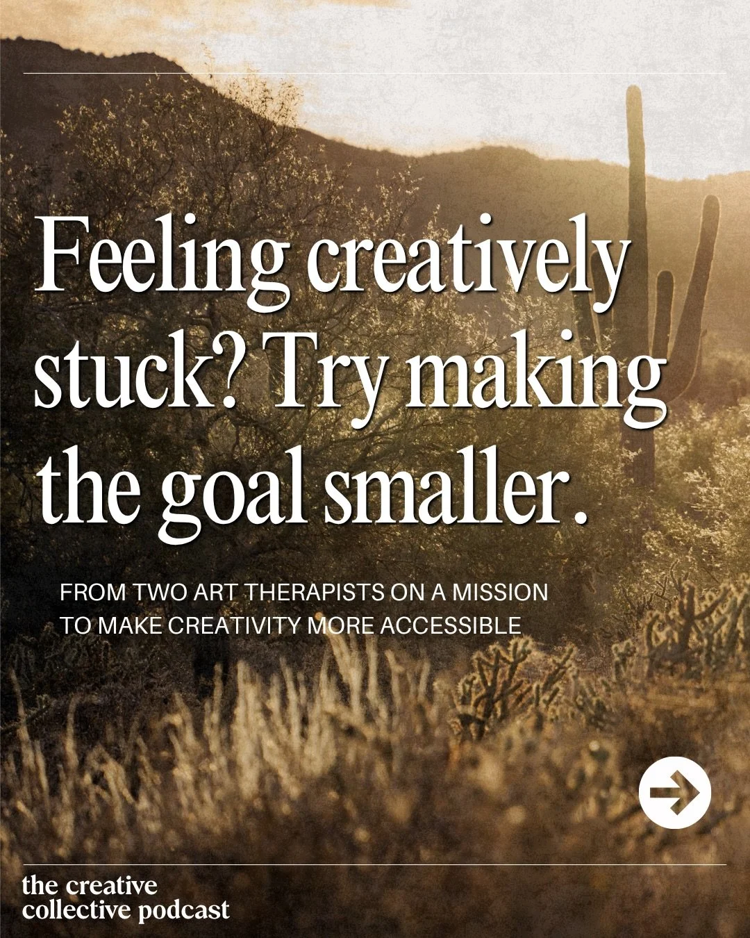 If creativity has been feeling farther away lately, you don&rsquo;t have to force your way back to it. ✨🎨 Repeat after us: The goal isn&rsquo;t the finished painting. It&rsquo;s getting the paints out! 

Getting unstuck creatively can involve discip