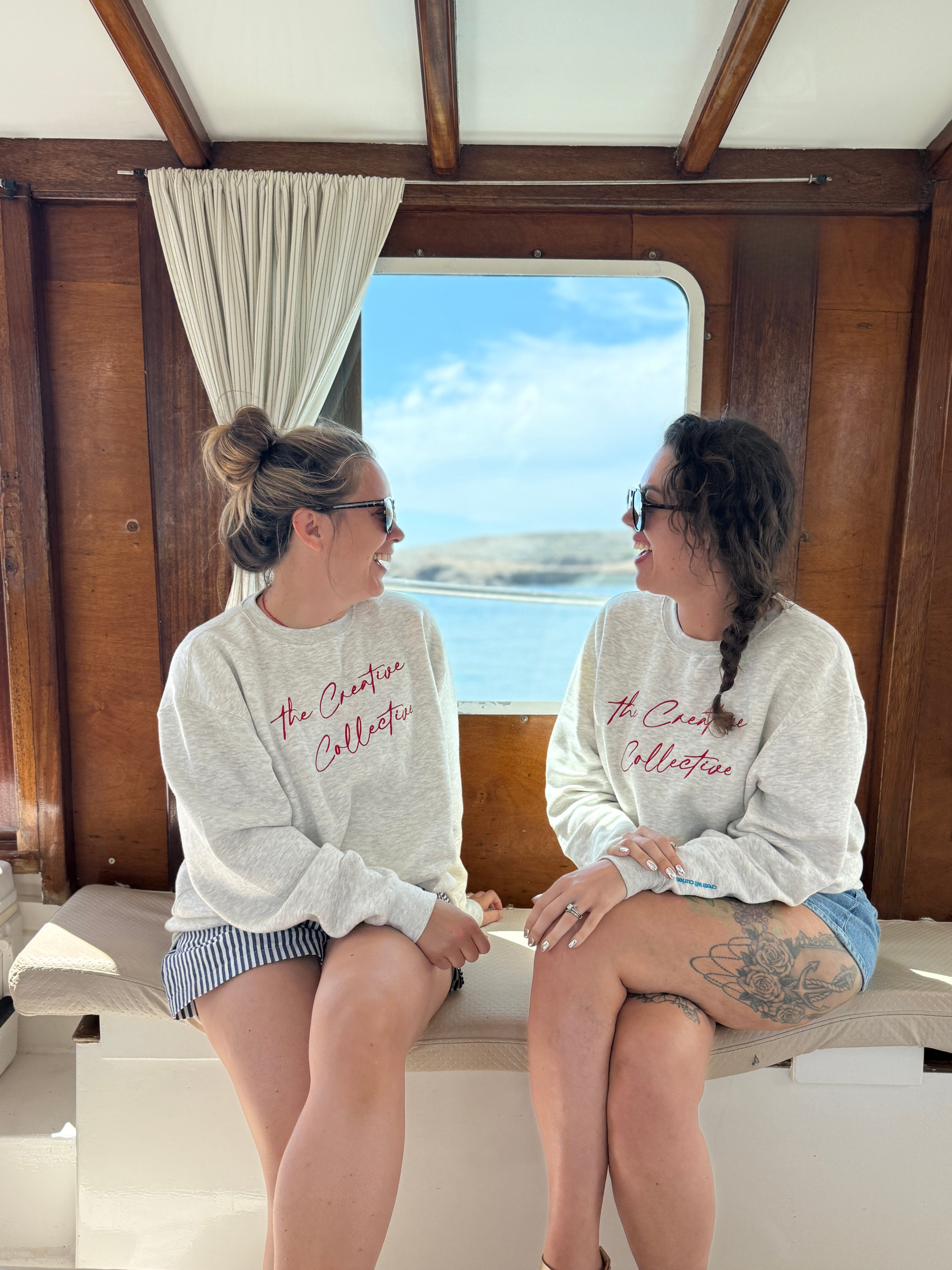 The Creative Collective Embroidered Sweatshirt | Cozy Crewneck for Creatives, Artists & Creative Thinkers