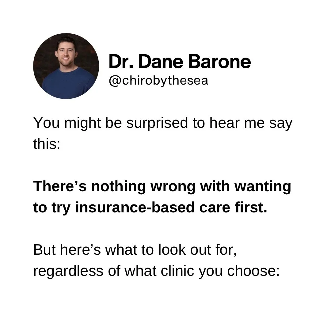 What sometimes tends to get thought as &ldquo;failing PT&rdquo; or conservative care, is really just a clinic model that wasn&rsquo;t built for what you need. 

If that&rsquo;s you, or someone you know - drop a comment or click the link in my bio to 