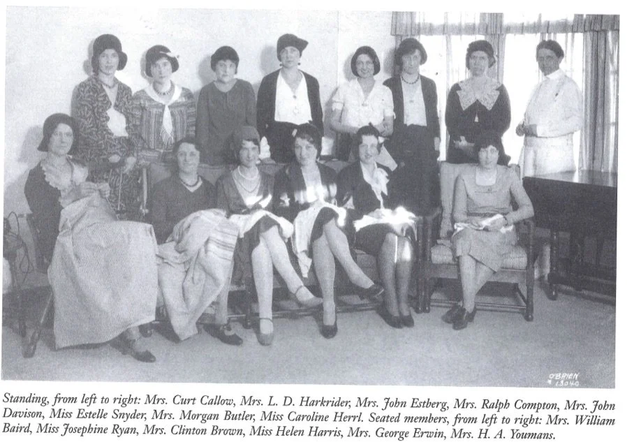 A black and white photo of the club's original members from 1930.