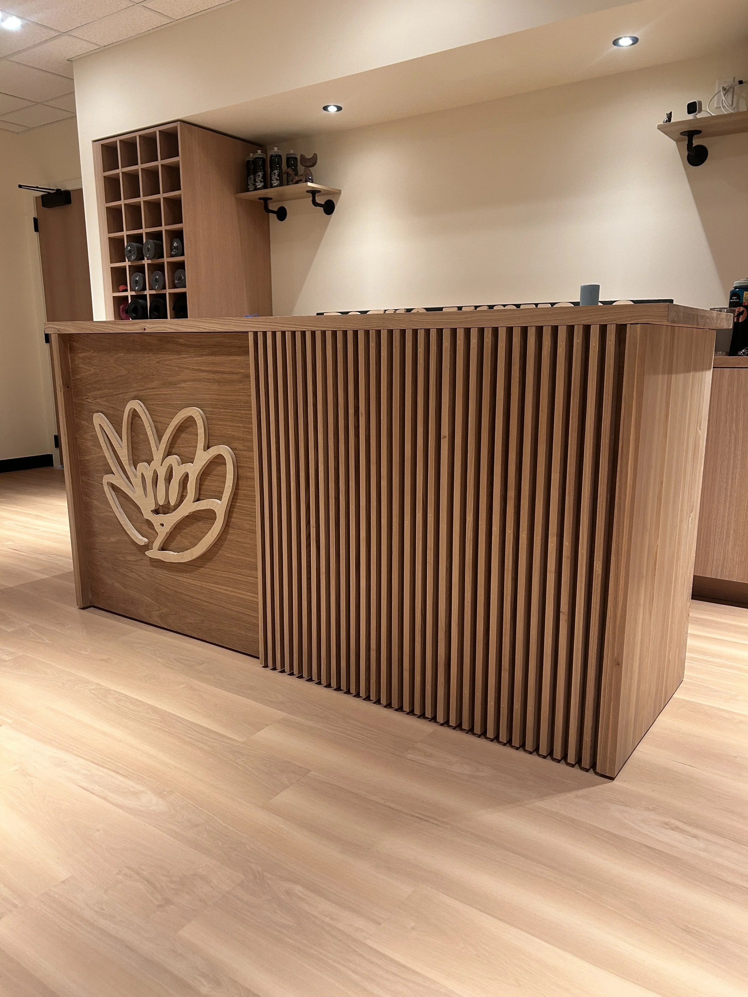 Wood Front Desk in Winnipeg