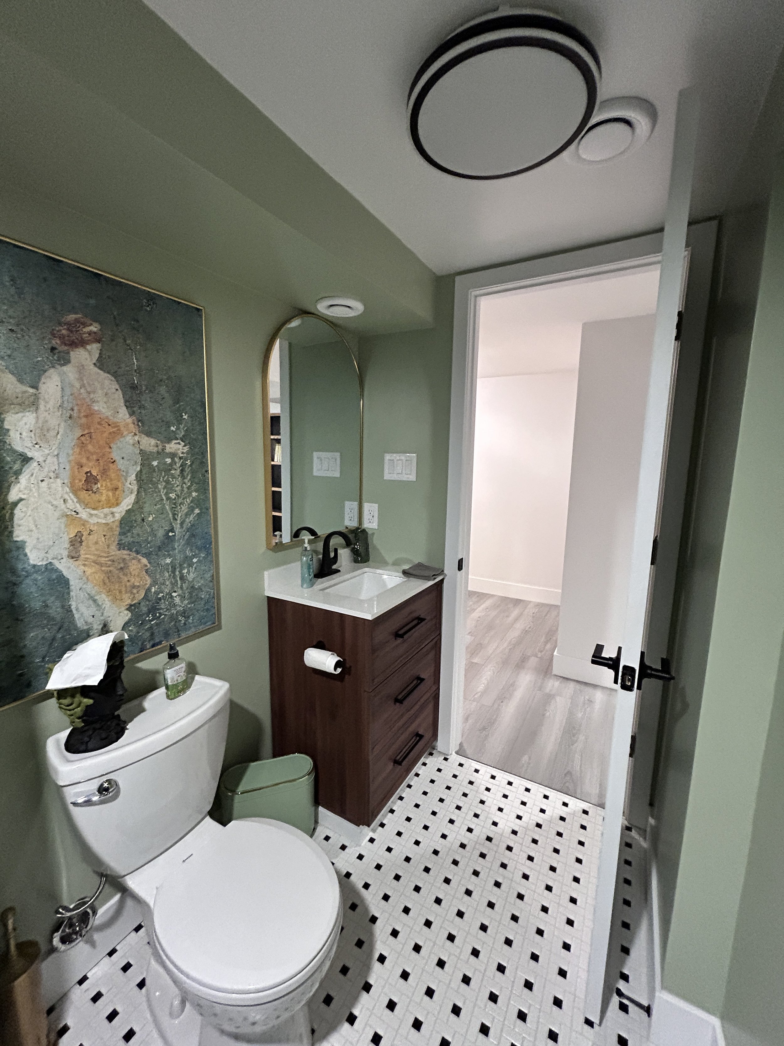Emerald Green Bathroom Renovation Winnipeg Manitoba
