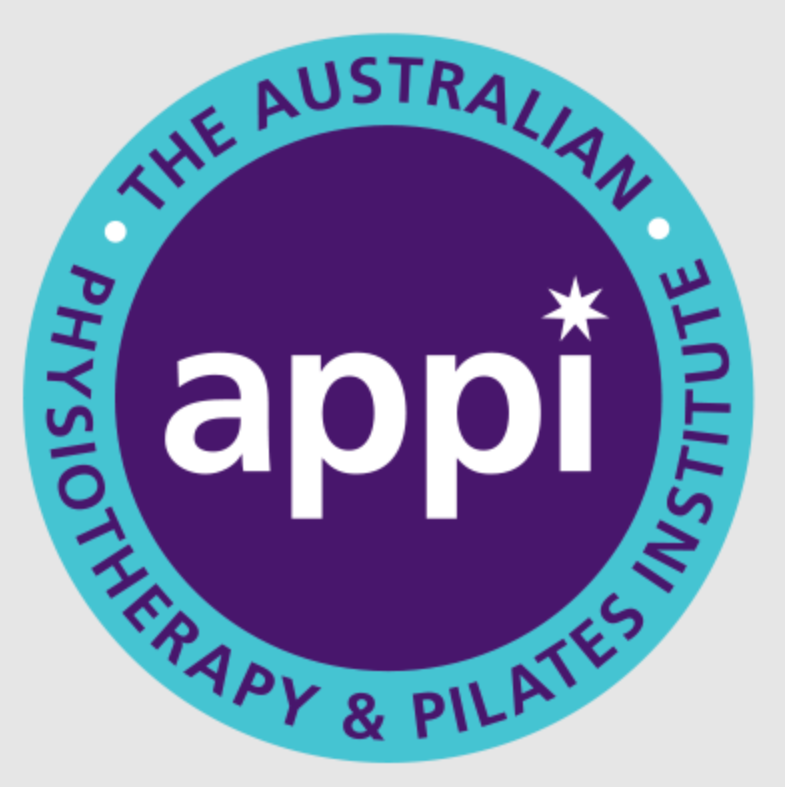 Logo of the Australian Physiotherapy & Pilates Institute (APPI) with purple and blue colors and text.