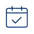 Calendar icon with a checkmark