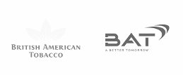 Logos da British American Tobacco e BAT com slogan "A better tomorrow". Alinhamento corporativo global e gestão de cultura para comitês executivos.