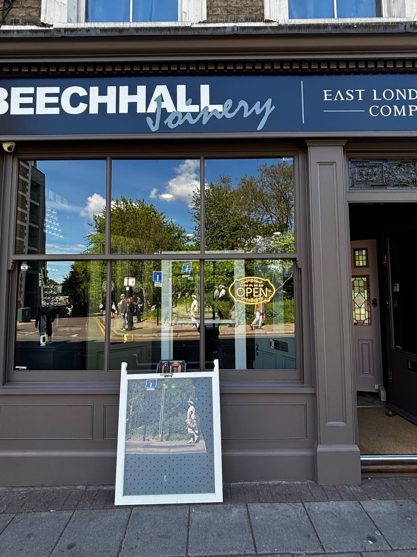 Open all day every day. 

Come down to 332 Hackney Road to visit our display.