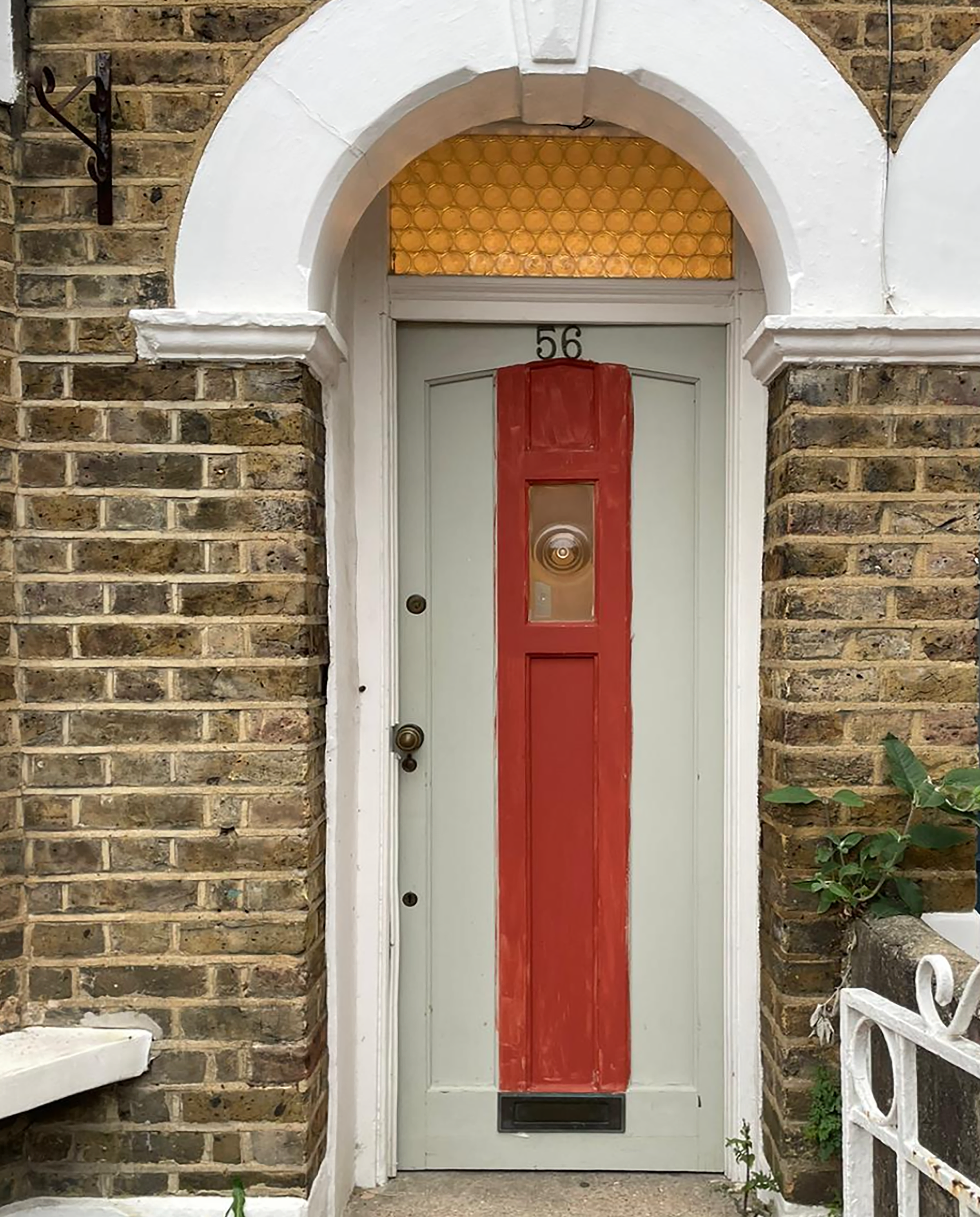 Old timber front door before picture.