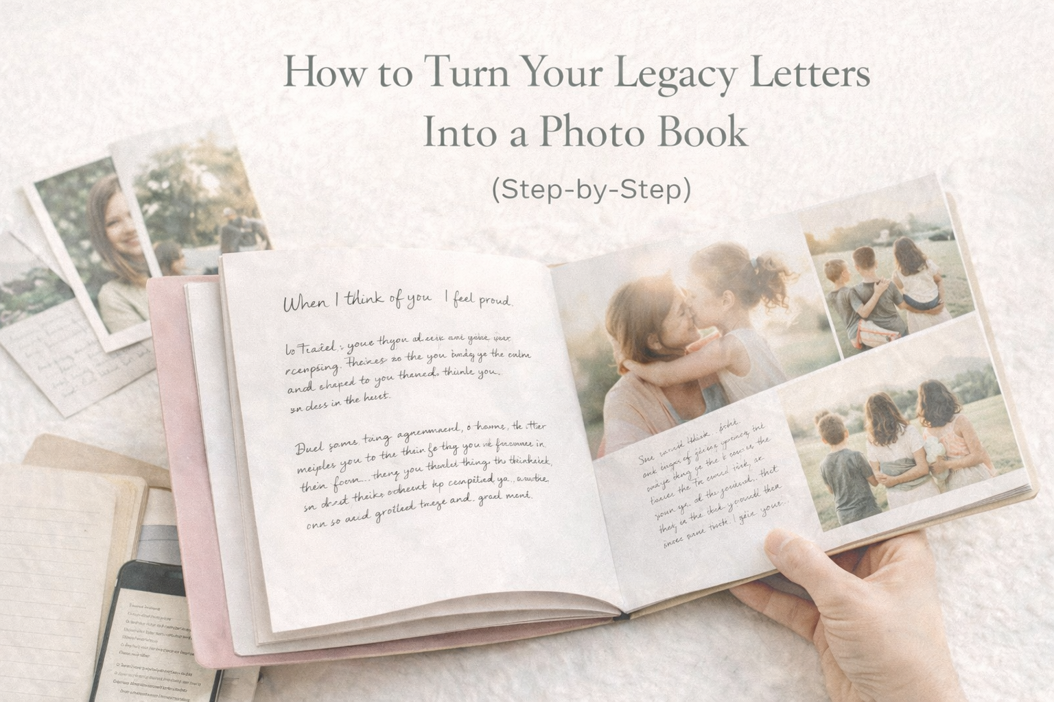 How to Turn Your Legacy Letters Into a Photo Book (Step-by-Step)