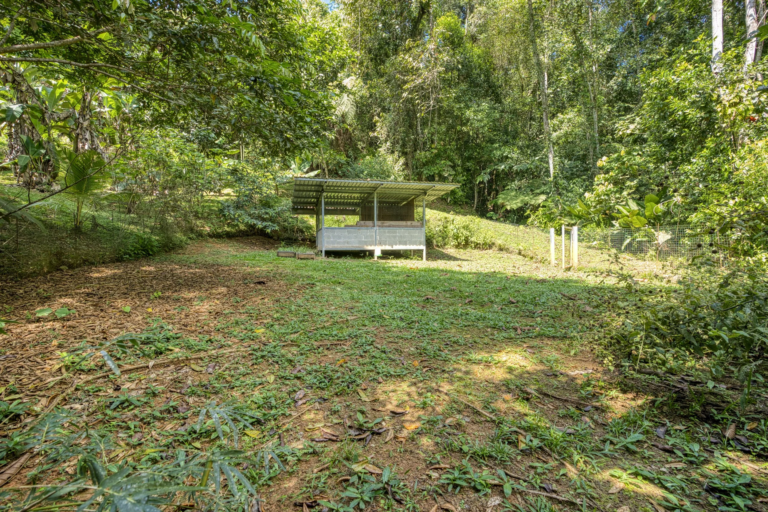 Chicken coop is ready to receive up to 15 laying hens as part of the estate’s sustainable lifestyle. Steel and concrete construction, it's made to last. 