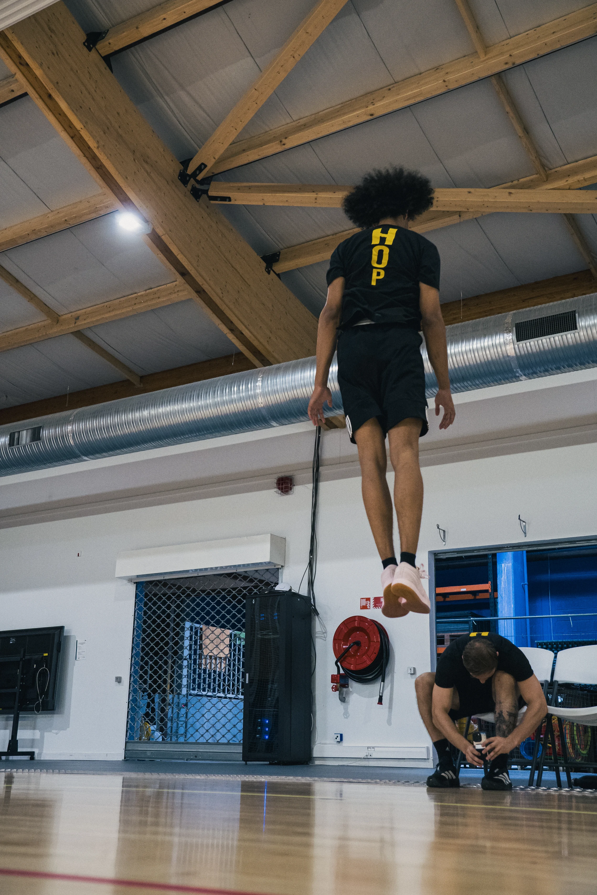 Séance tests : mesure de détente verticale en gymnase