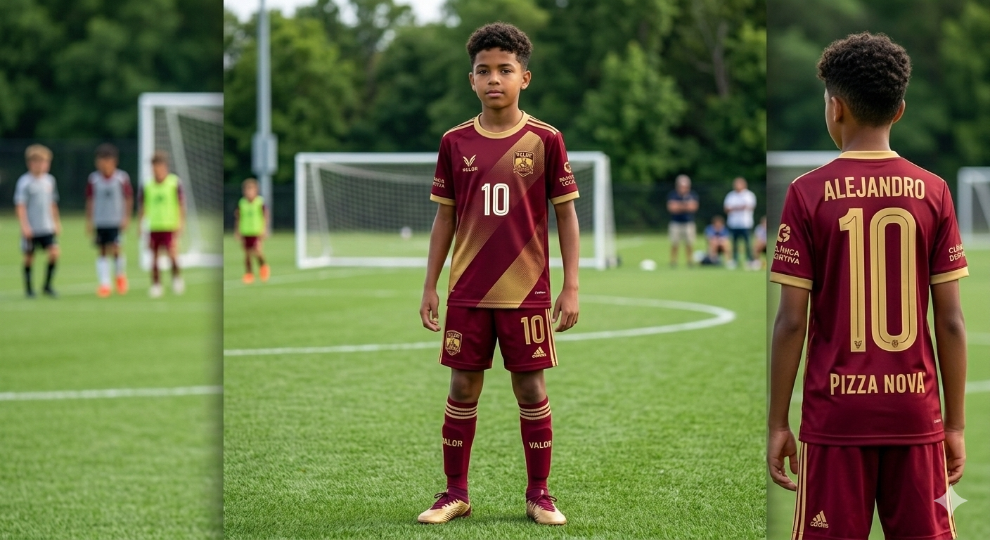 Uniforme oficial Valor FC.