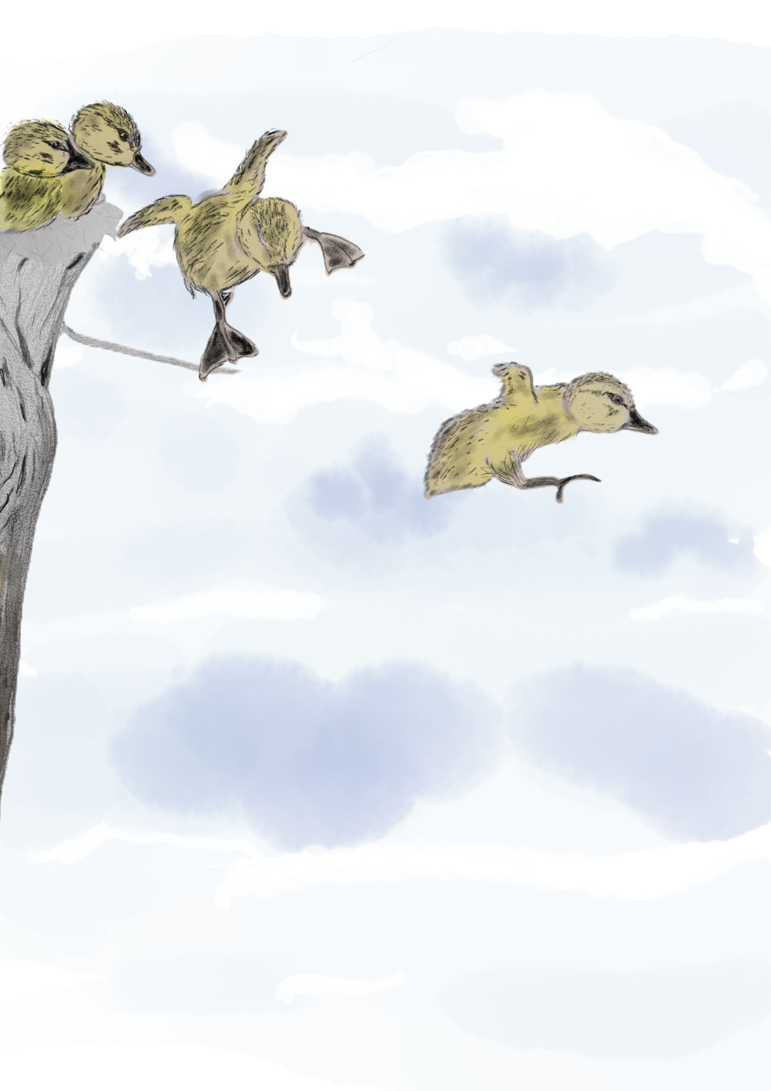 4 ducklings leap.png