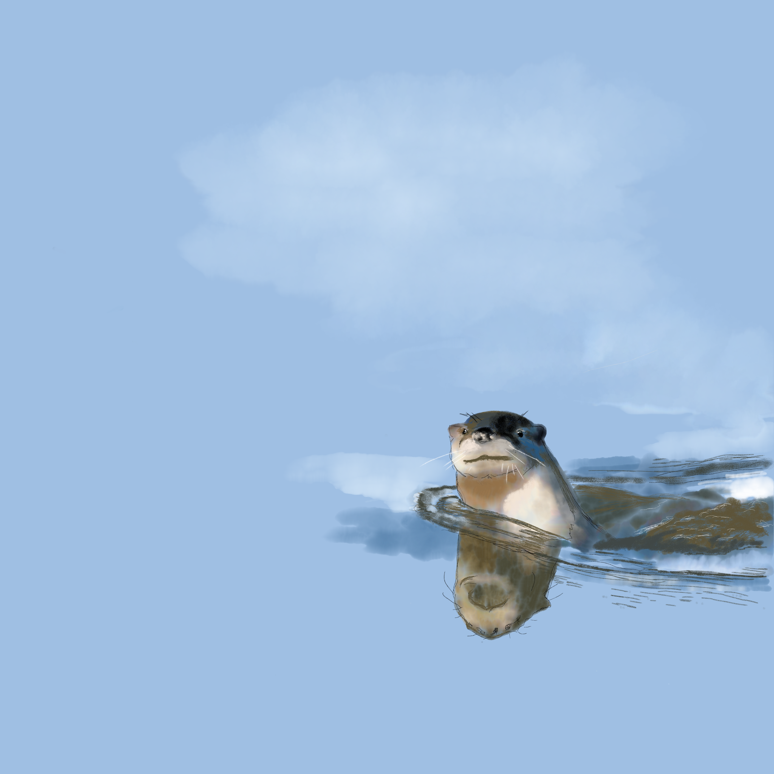 Oliphant swimming calm lake.png