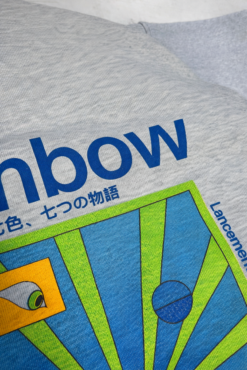 Sérigraphie sur sweat — Atelier A+ — Studio Fidèle — Mariam Medem — Rainbow / détail d'impresion