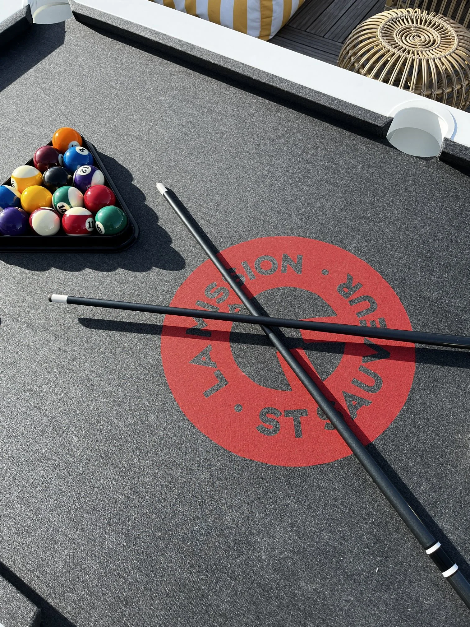 Impression sur tapis de billard — Atelier A+ — Hôtel La Mission Île d’Yeu