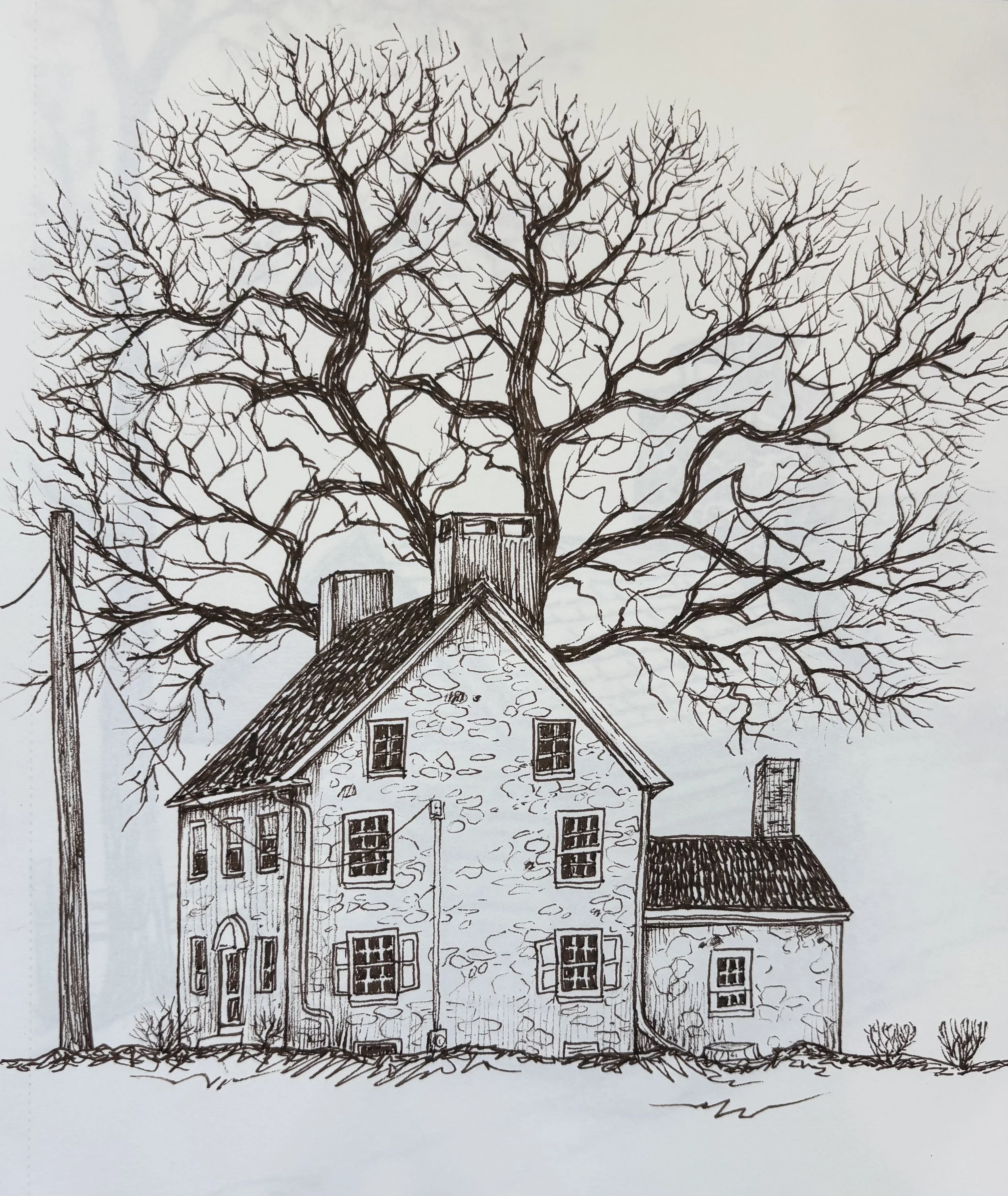 Home Town no. 1, micron pen