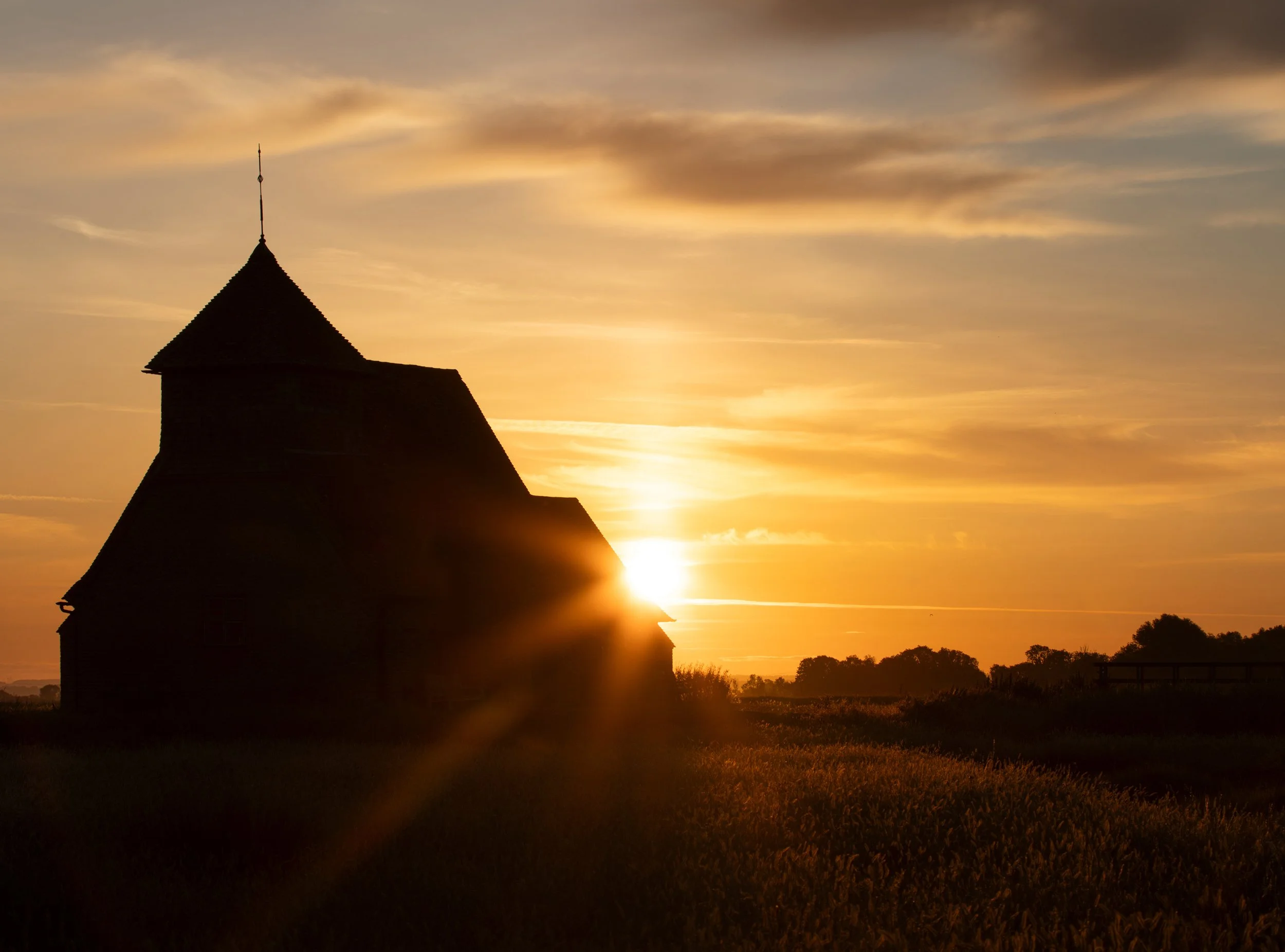 Sunrise at St Thomas Becket Church, Fairfield
