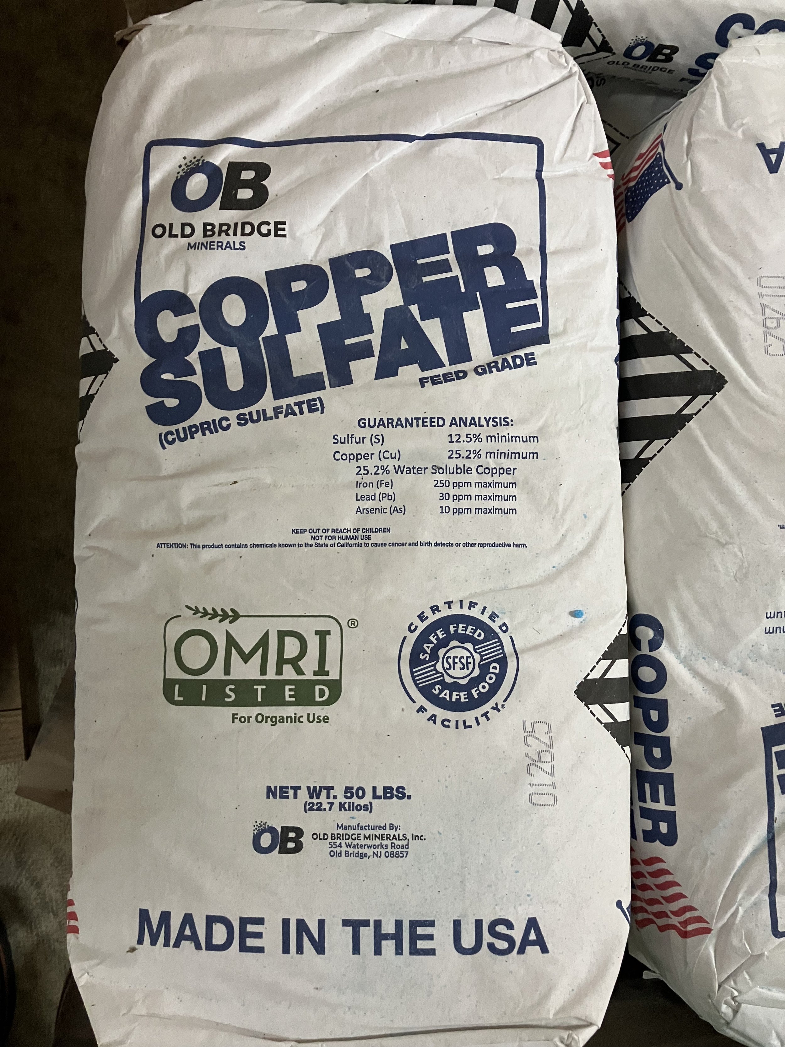 Copper Sulfate Fine Crystals