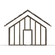 Disegno di una casa in stile minimalista