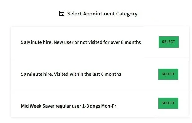 1 choose field session type
