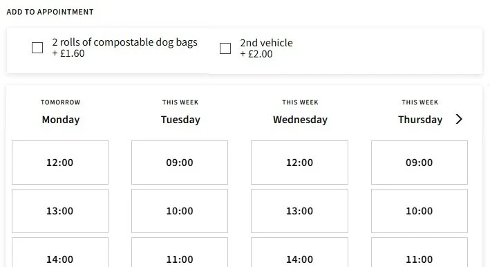 choose your field hire sessions time