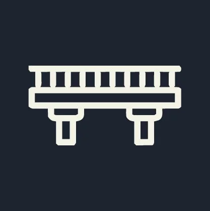 Icon of a circuit breaker or electrical panel on a dark background.