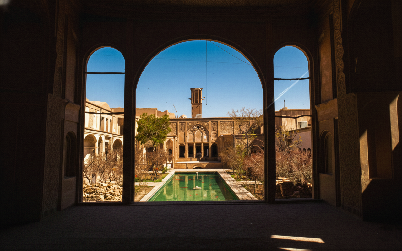 Iwan (ایوان): Deep Shade, Threshold, and Climatic Moderation