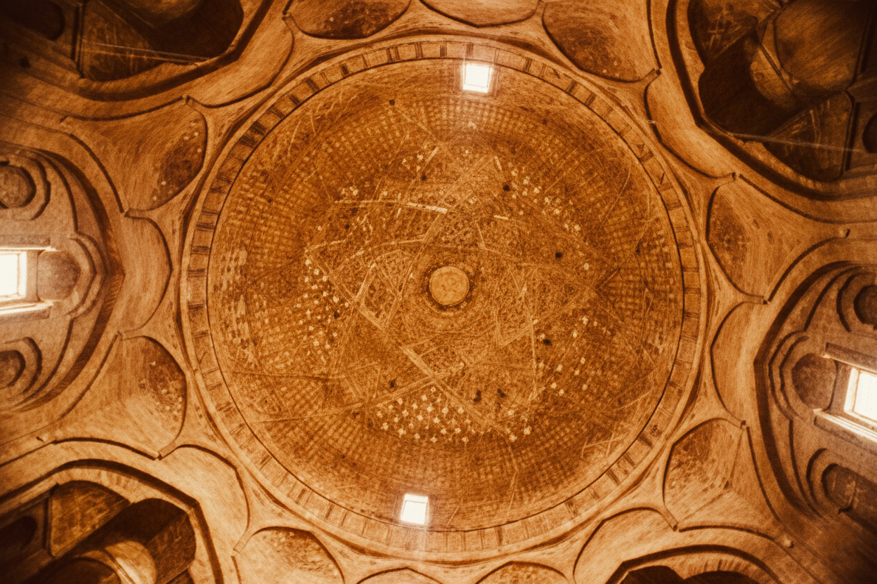 Iran North dome in the Friday mosque of Isfahan.png