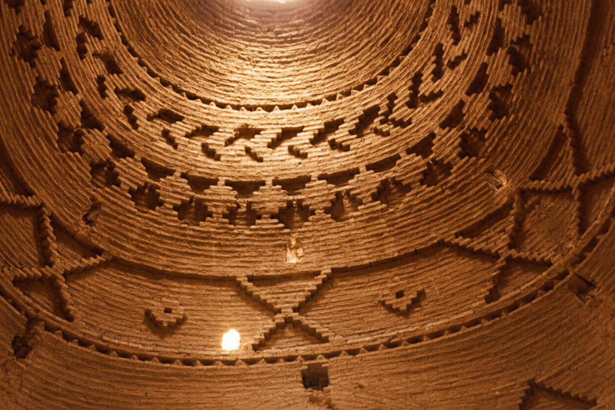 Sunken / Recessed Brick Pattern (Khūn-chīnī (خوون‌چینی)