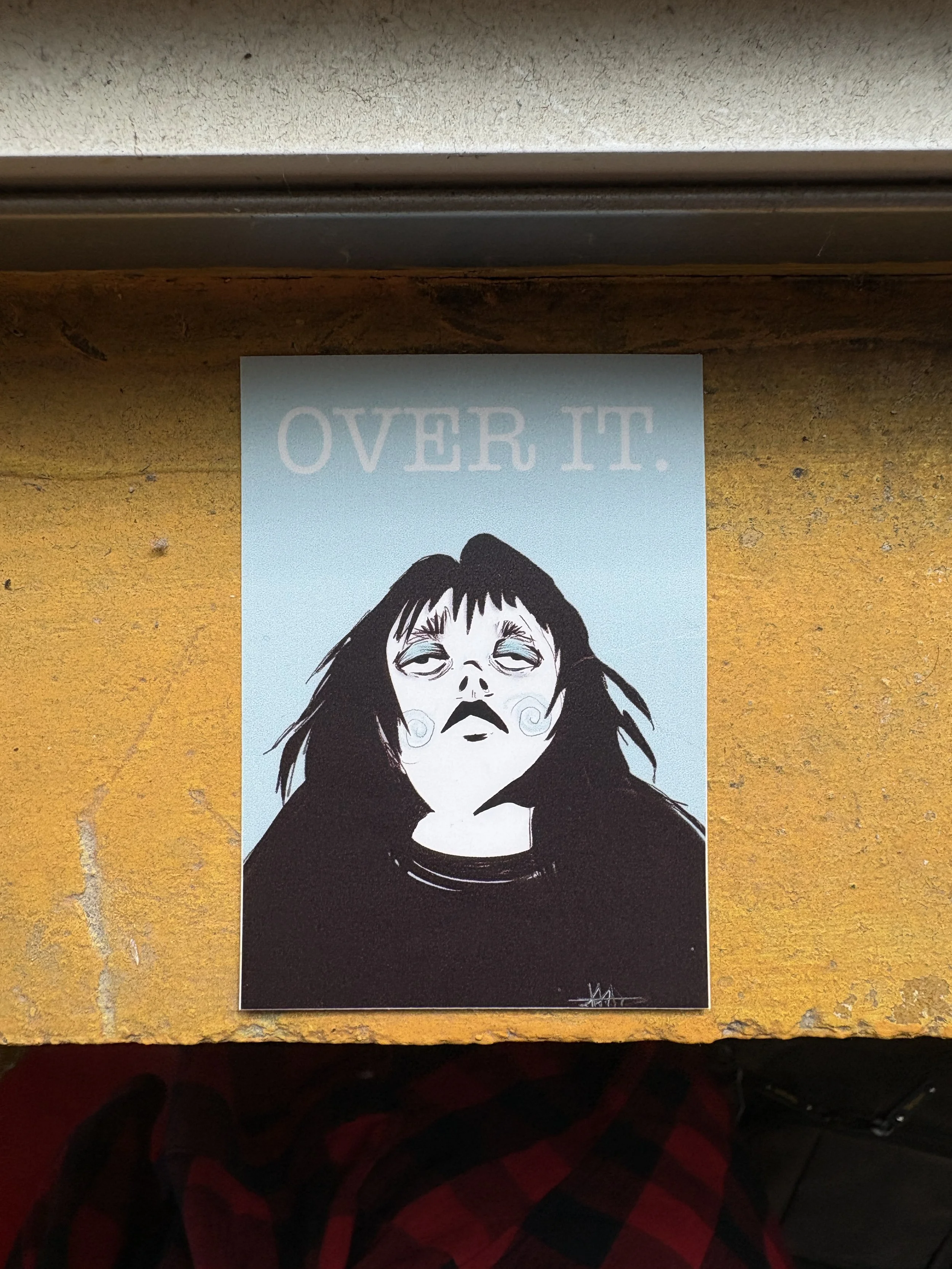 Over It Sticker