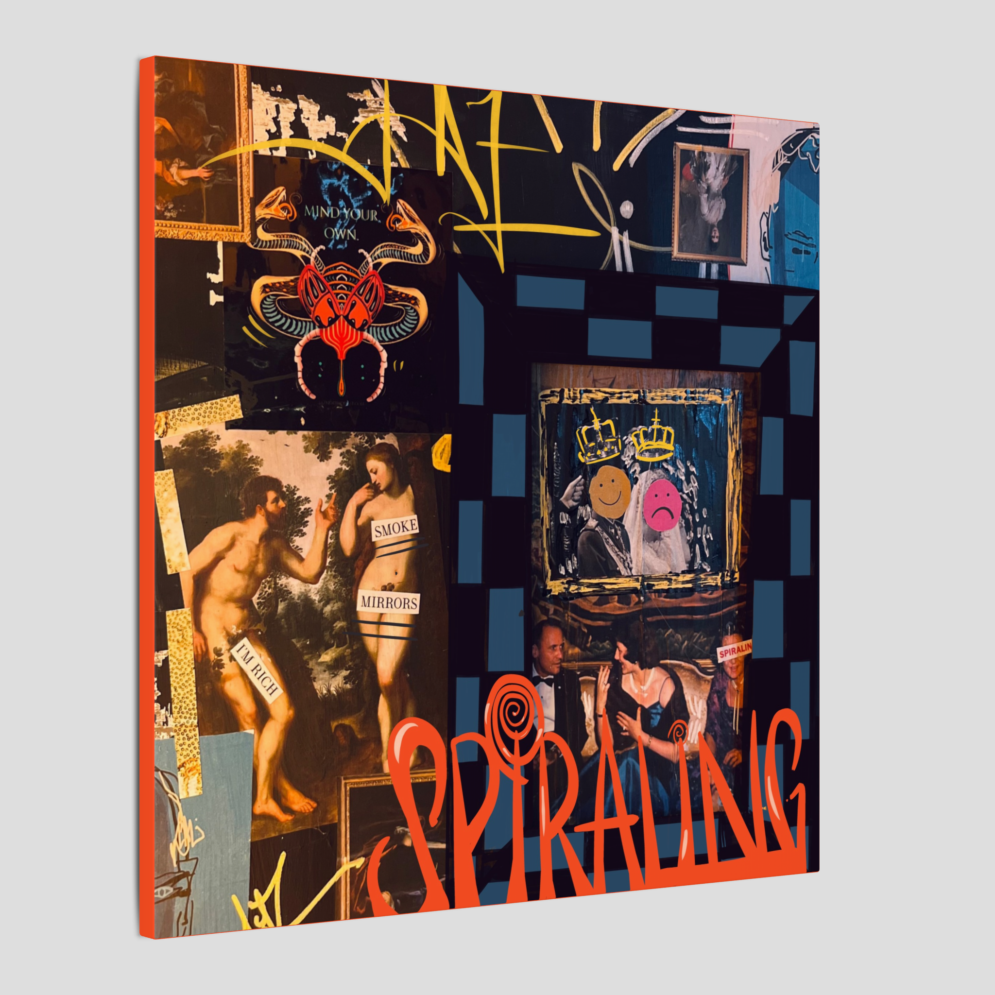 ‘Smoke & Mirrors’ Canvas Wrapped Print