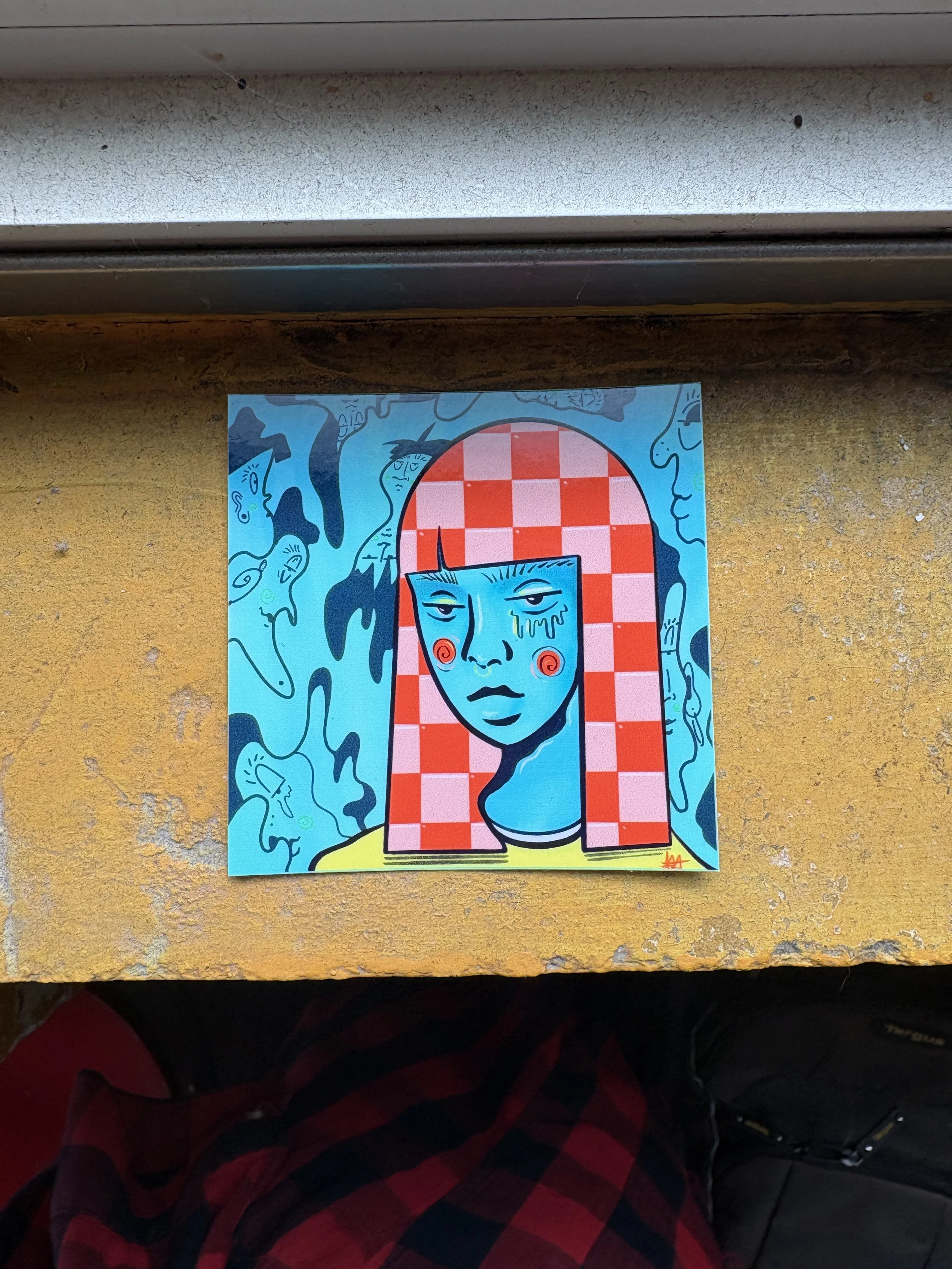 Checker Out Sticker