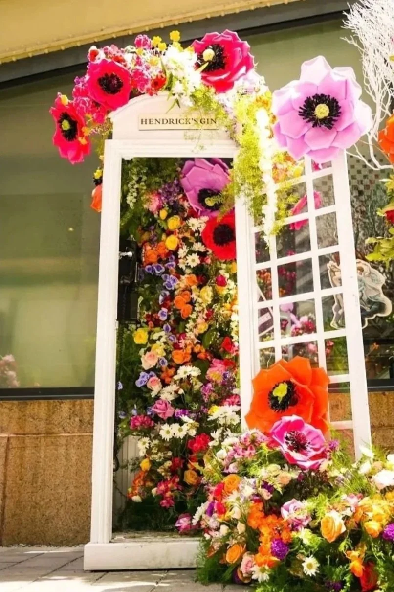 Custom London phone booth