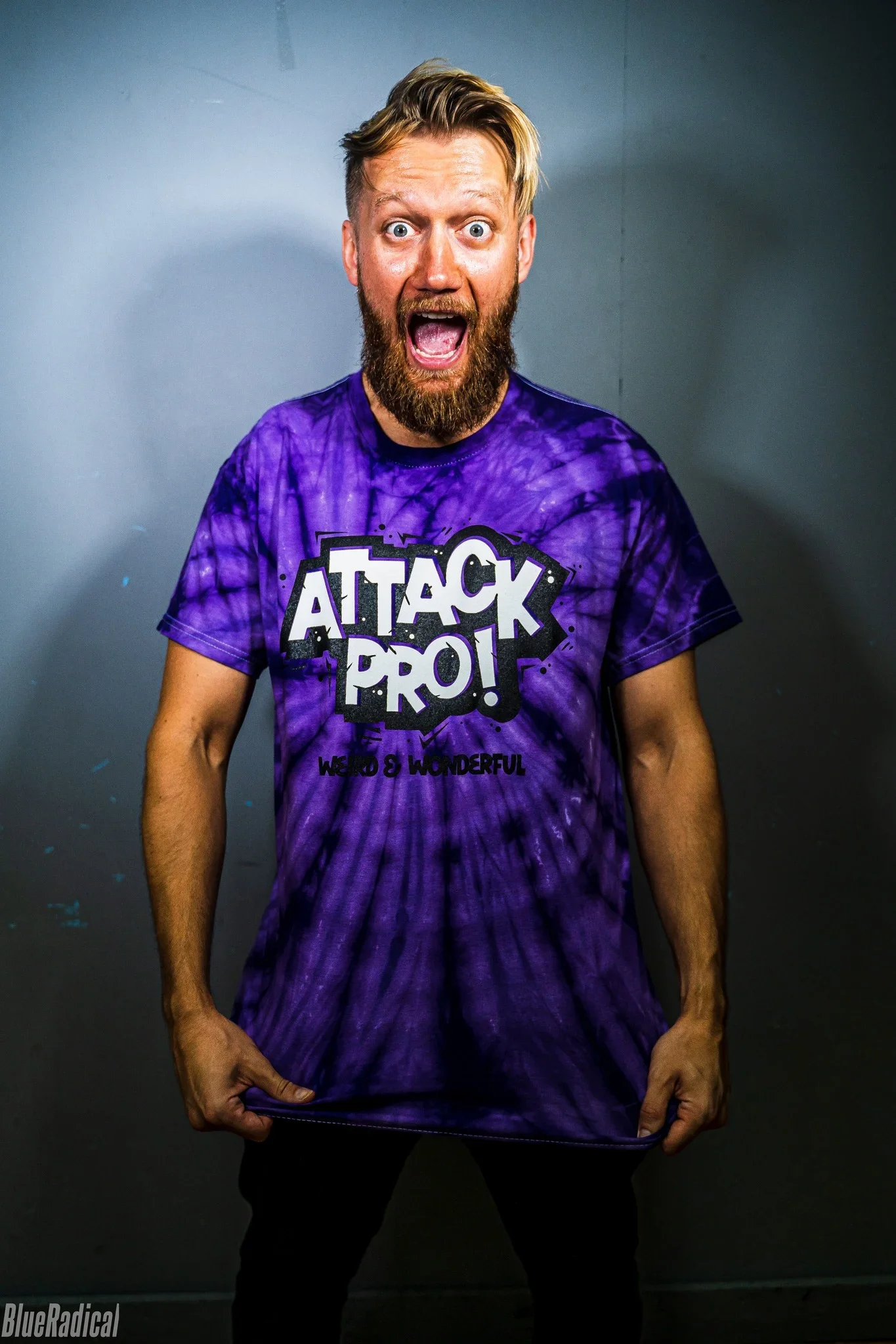 ATTACK! Purple Tie Dye Shirt