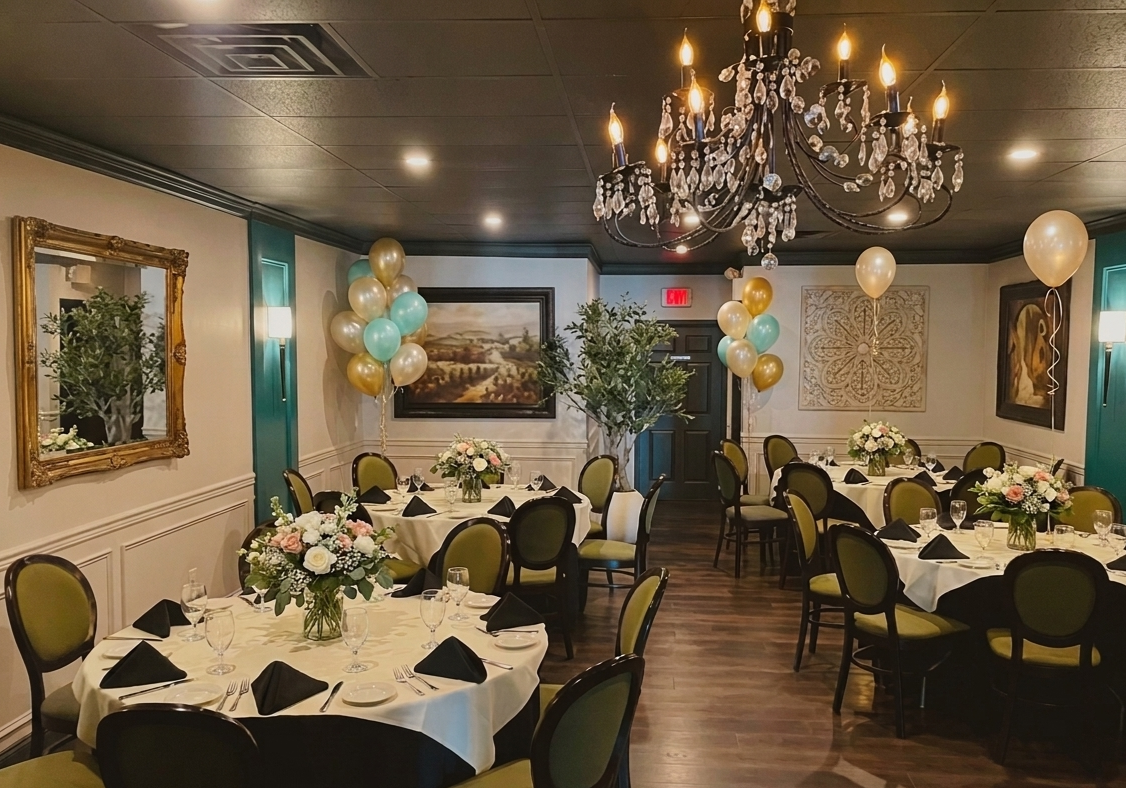 Our Private Room 2 set up for a birthday celebration