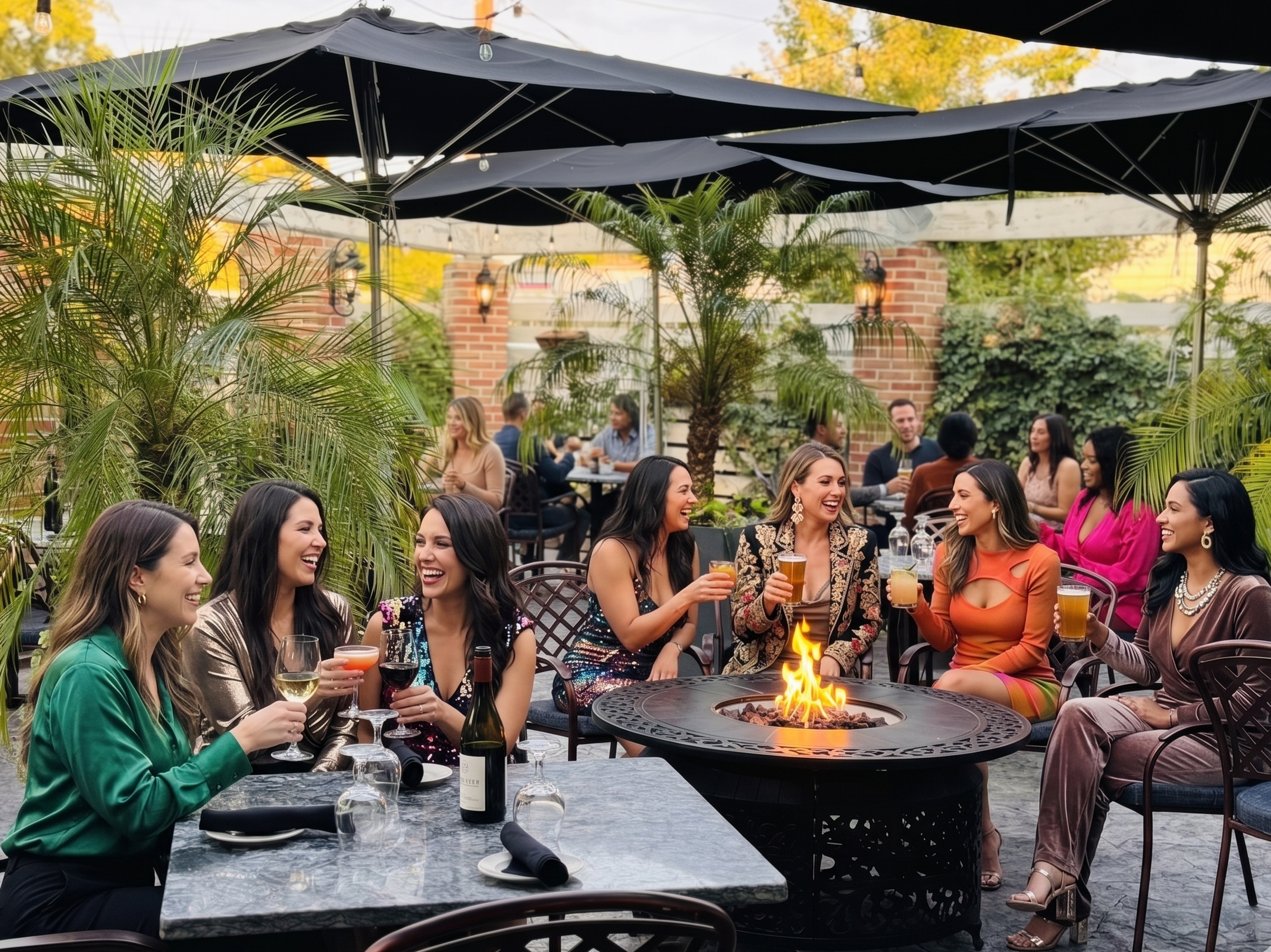 Outside Patio Area At Il Villaggio Cherry Hill