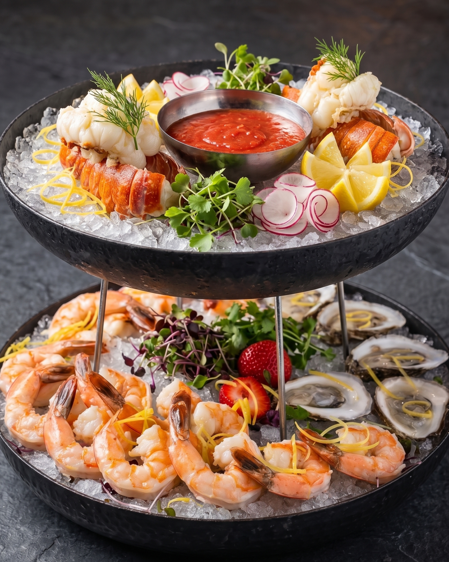 Seafood Tower at Il Villaggio Restaurant & Bar