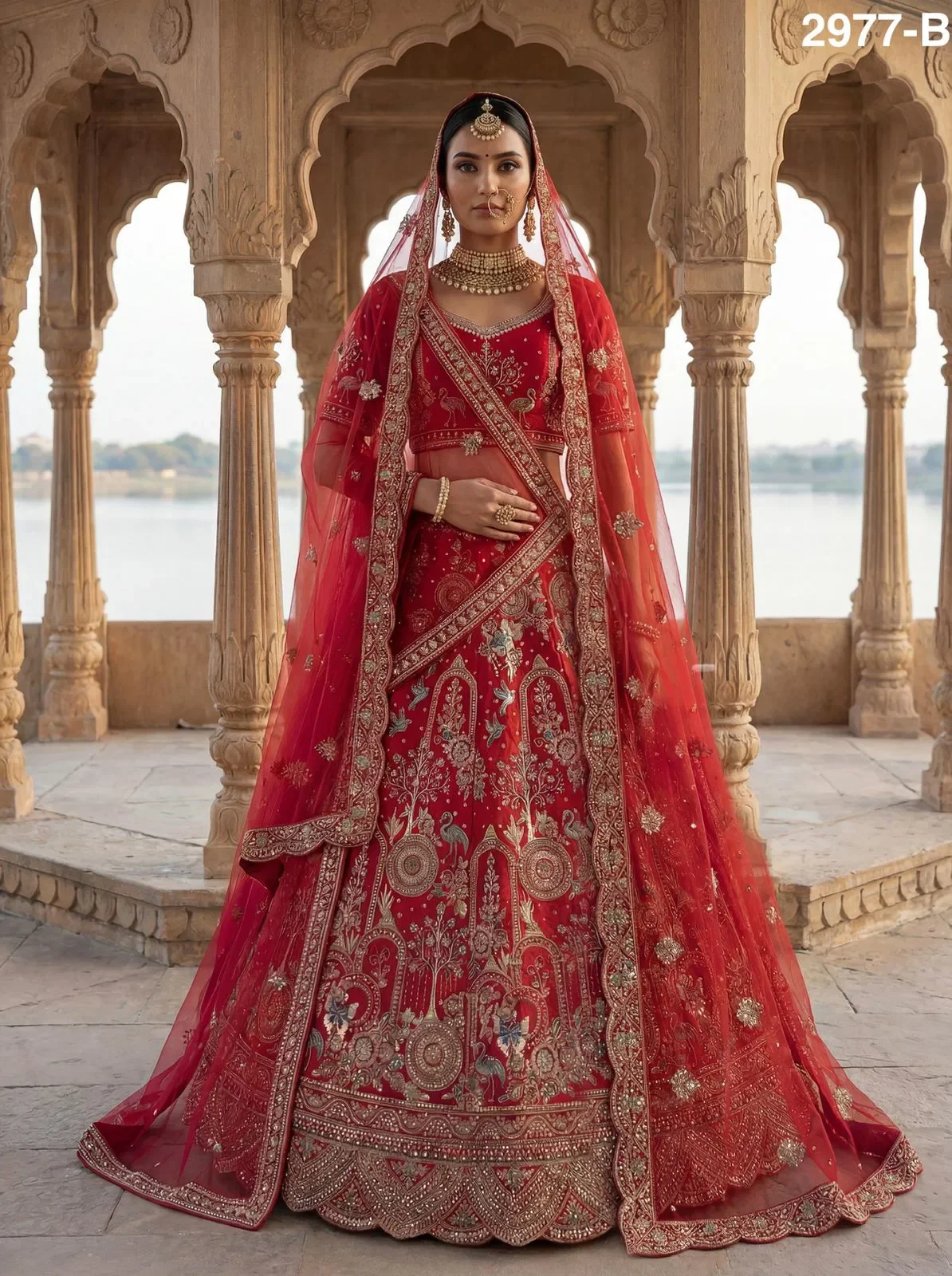 Anjani Magnificent Embroidered Designer Bridal Lehenga Choli Collection