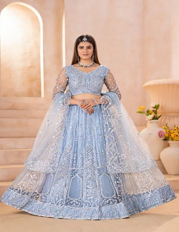 Sky Blue Regal Charm Lehenga Set