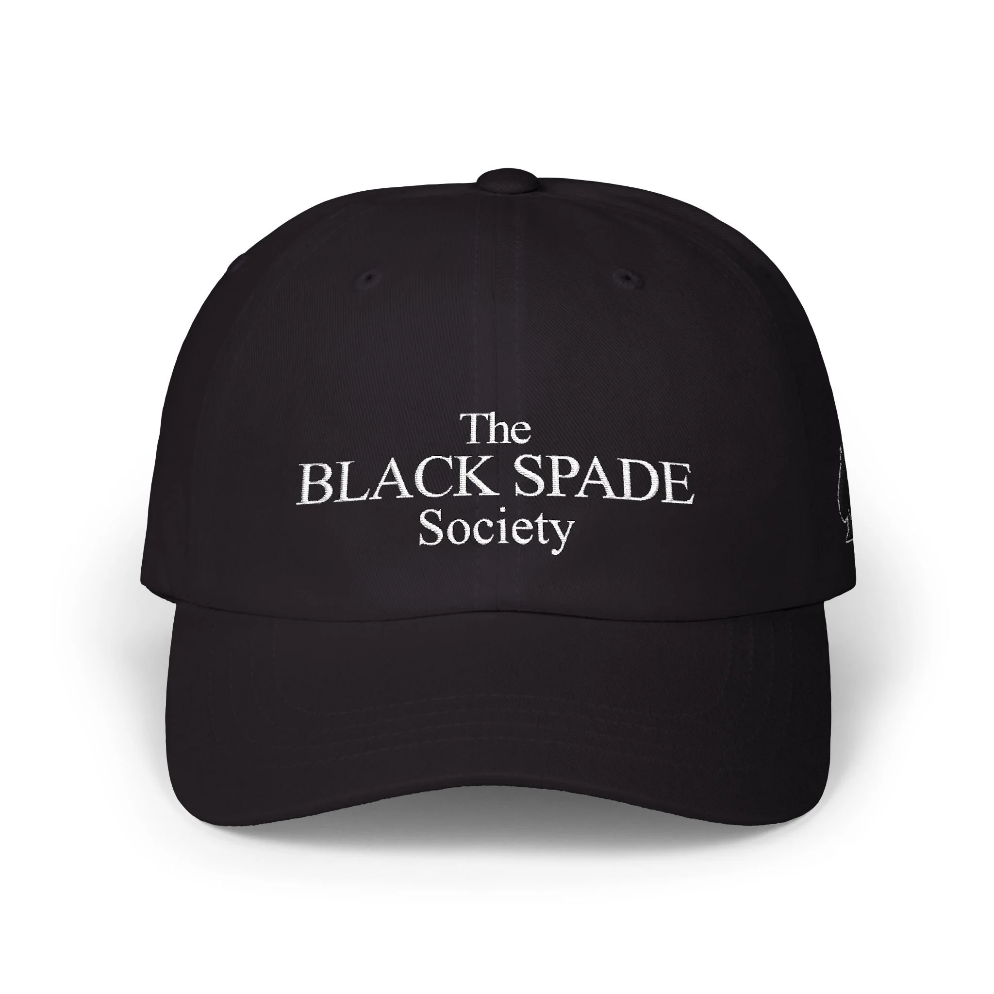 The Black Spade Society - White Lettering Dad Cap