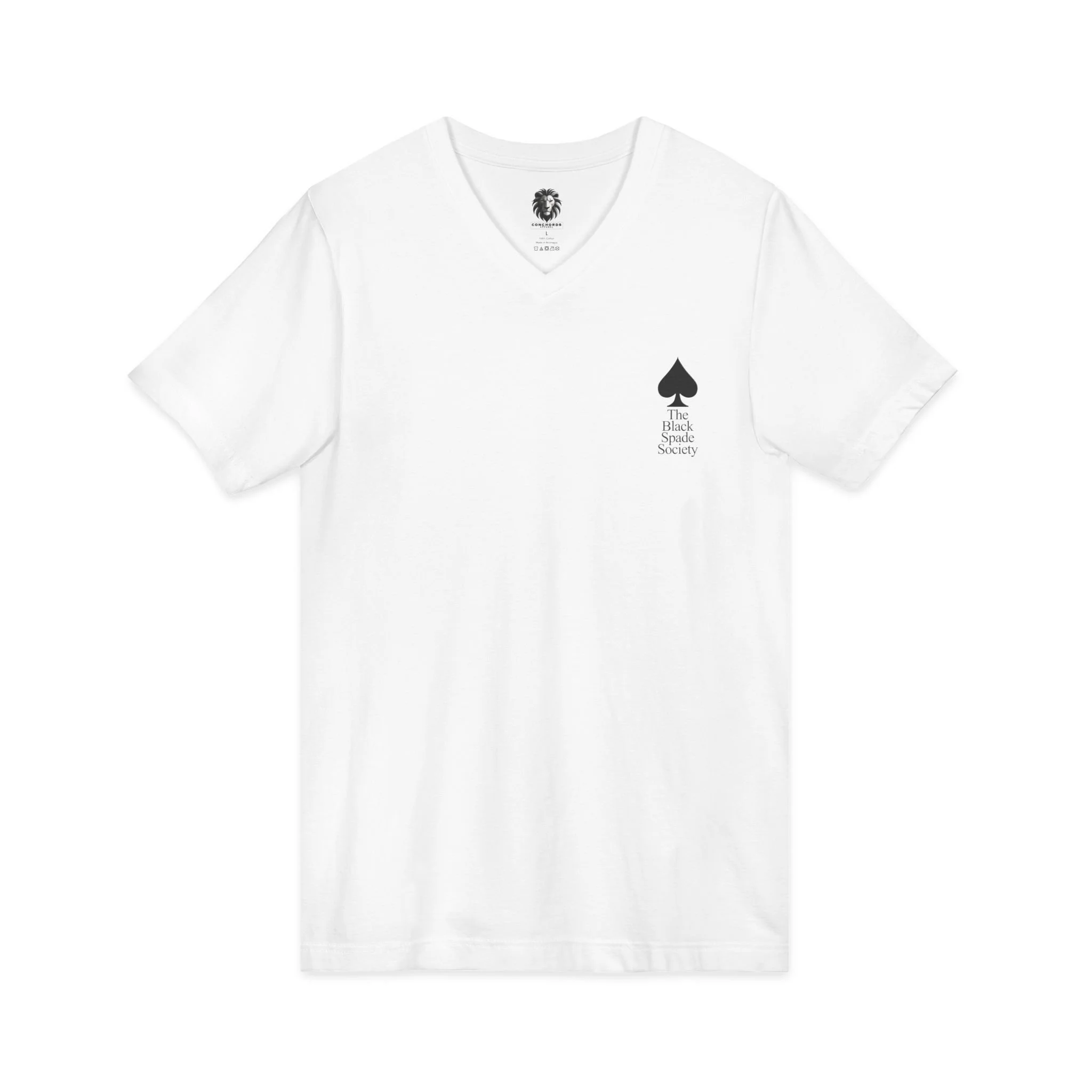 The Black Spade Society - Black Logo V-Neck Tee